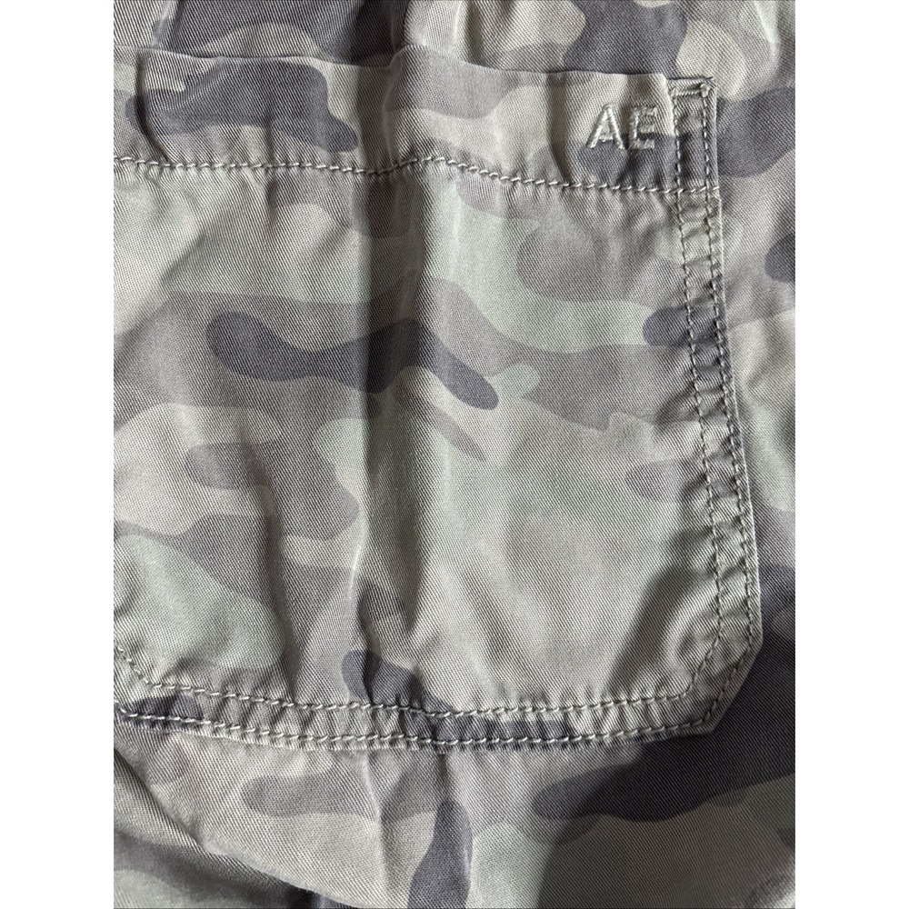 American‎ Eagle Women's Medium Green Camo Cargo Pant Drawstring Waist Jogger - Picture 7 of 16